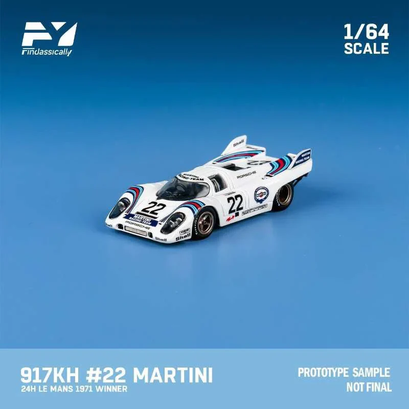 FinClassically 1:64 Porsche 917 KH #22 White Martini
