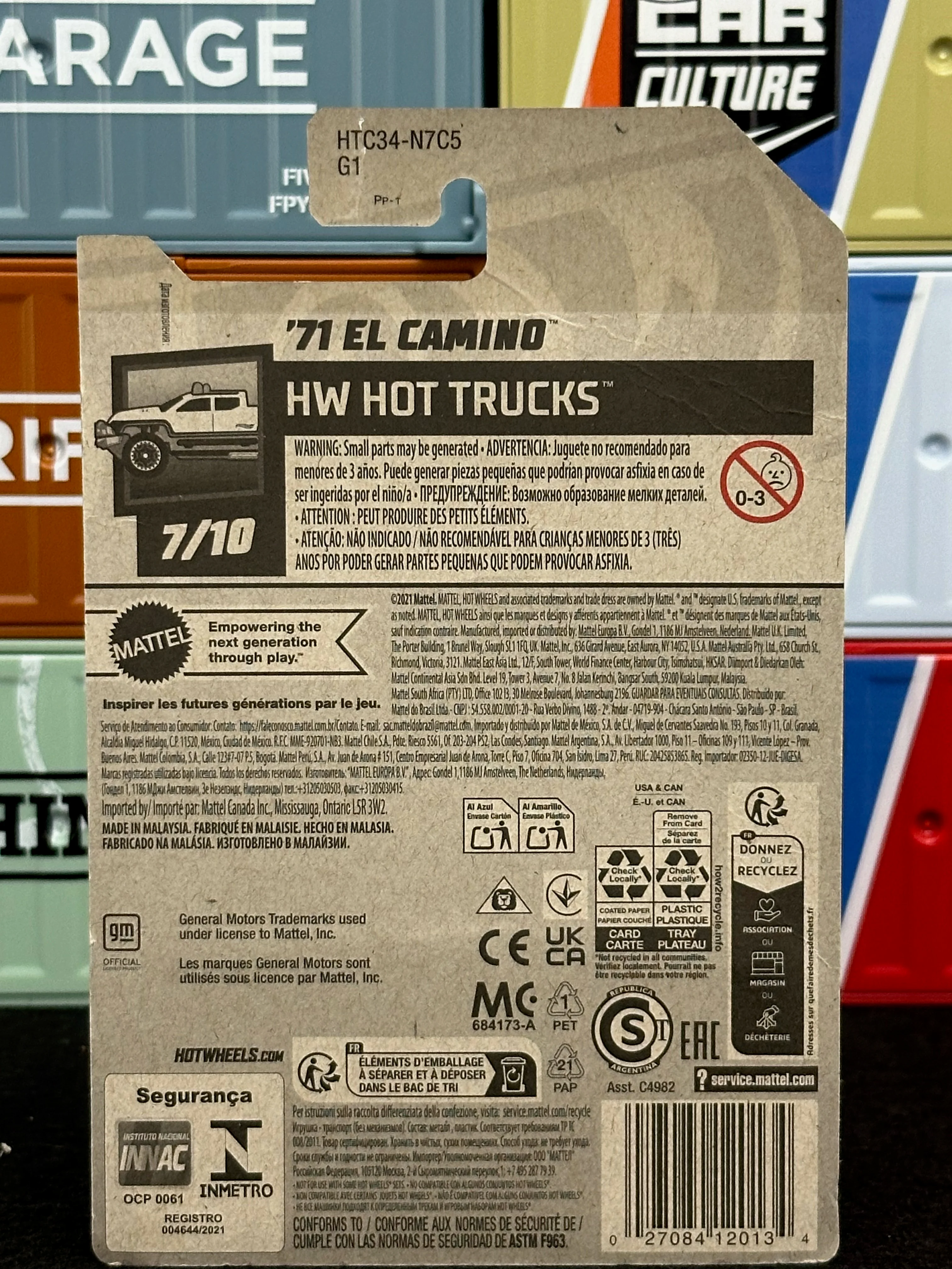 Hot Wheels 2024 '71 El Camino Mainline 132/250 - Image 2