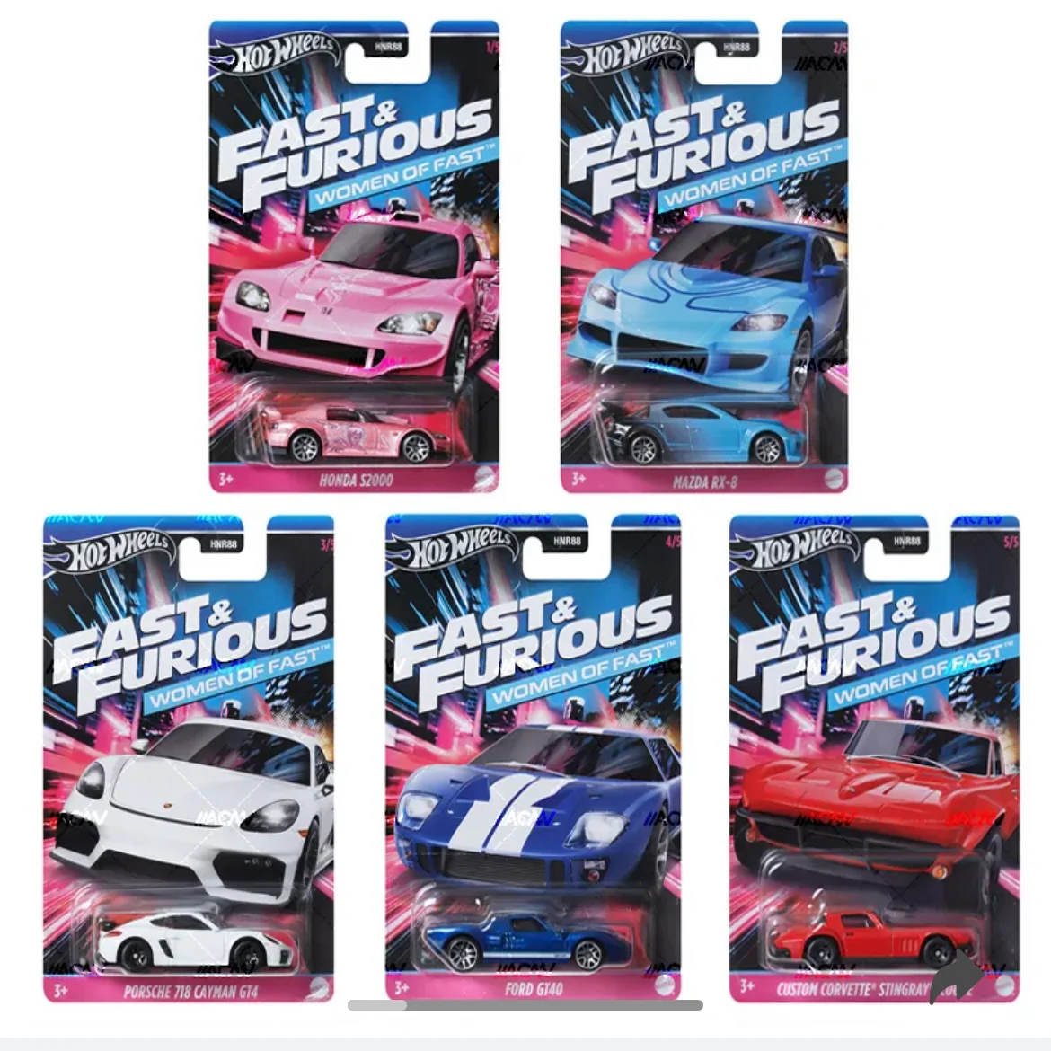 Hot Wheels 2024 Fast and Furious Women of Fast (HNR88)