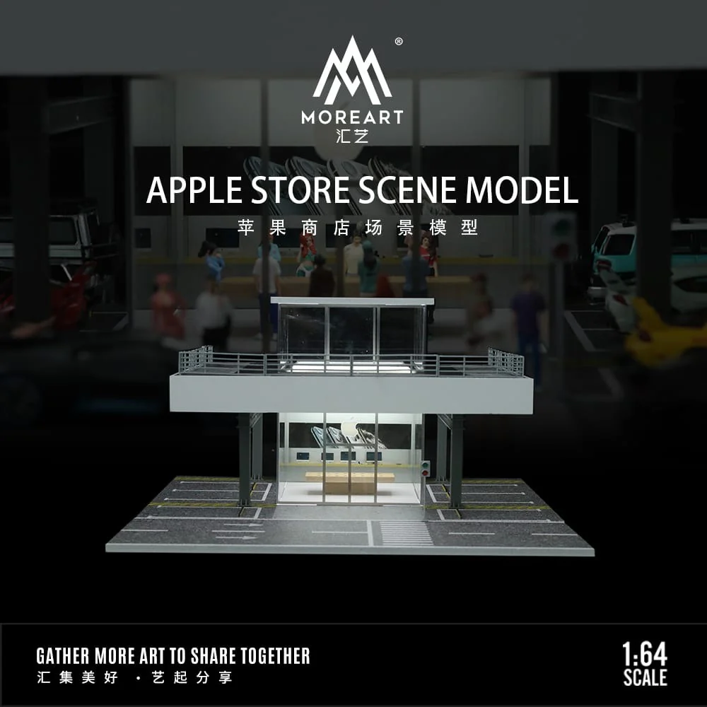 MOREART 1:64 Apple Store Diorama with LED Lighting